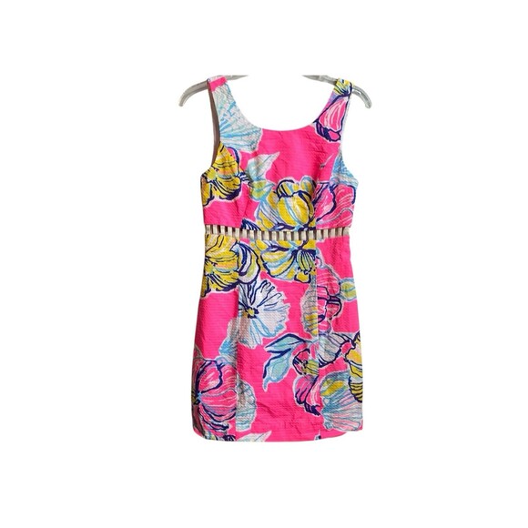 Lilly Pulitzer Dresses & Skirts - Lilly Pulitzer Iggy Shift Dress Womens Size 0 Kir Royal Swept By The Tides EUC!
